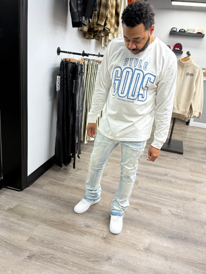 StyleGods Gamma Long Sleeve T-Shirt - White