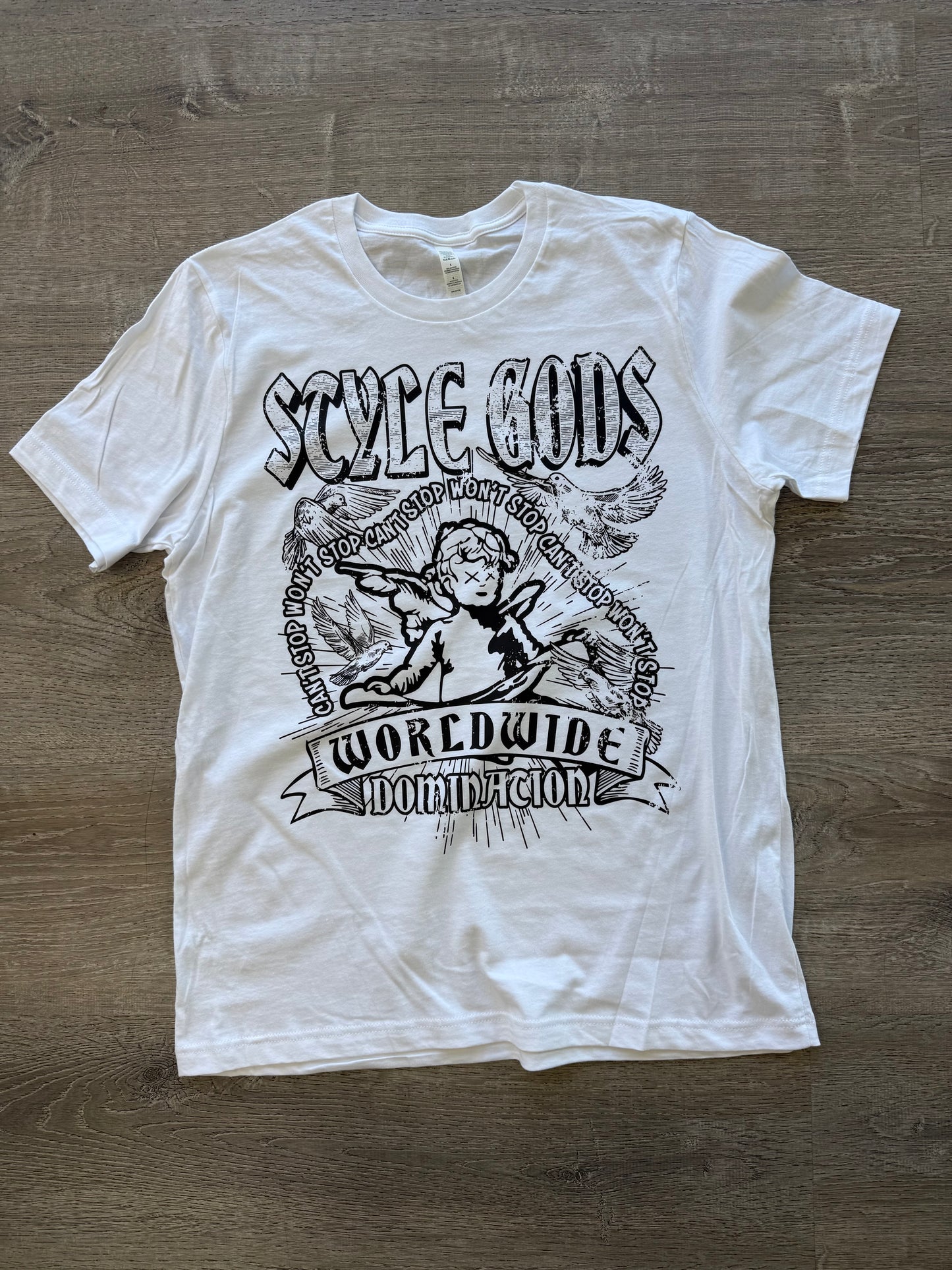 StyleGods World Domination T Shirt White\Black
