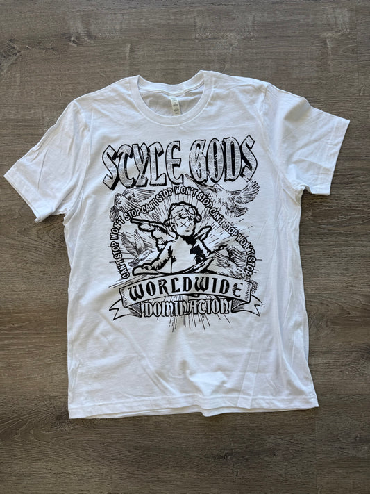 StyleGods World Domination T Shirt White\Black