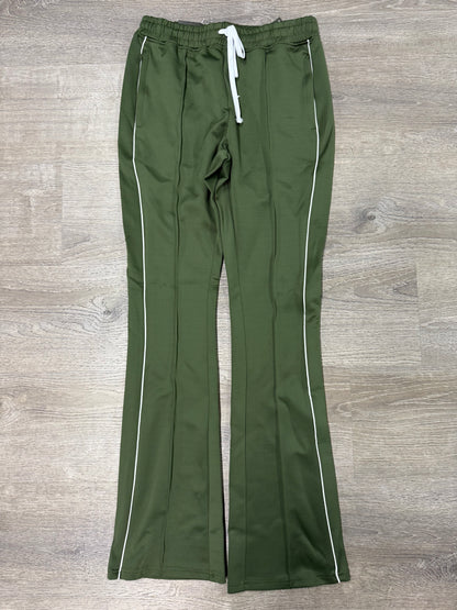 Rebel Minds STACKED Track Pants- Olive