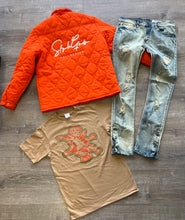 StyleGods Distressed Outline Angel - Khaki/Olive/Burnt Orangeh UI