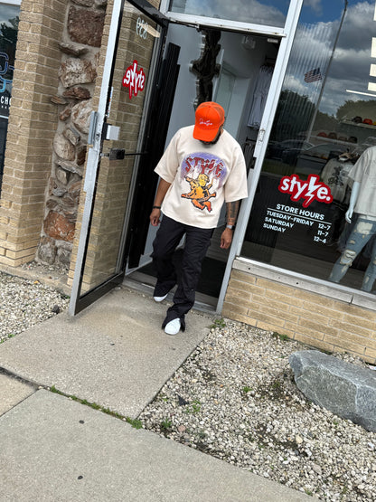StyleGods City Fleece Crop - Tan