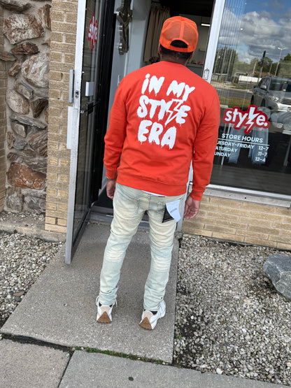 StyleGods Jesus Piece Crewneck SweatShirt - Burnt Orange