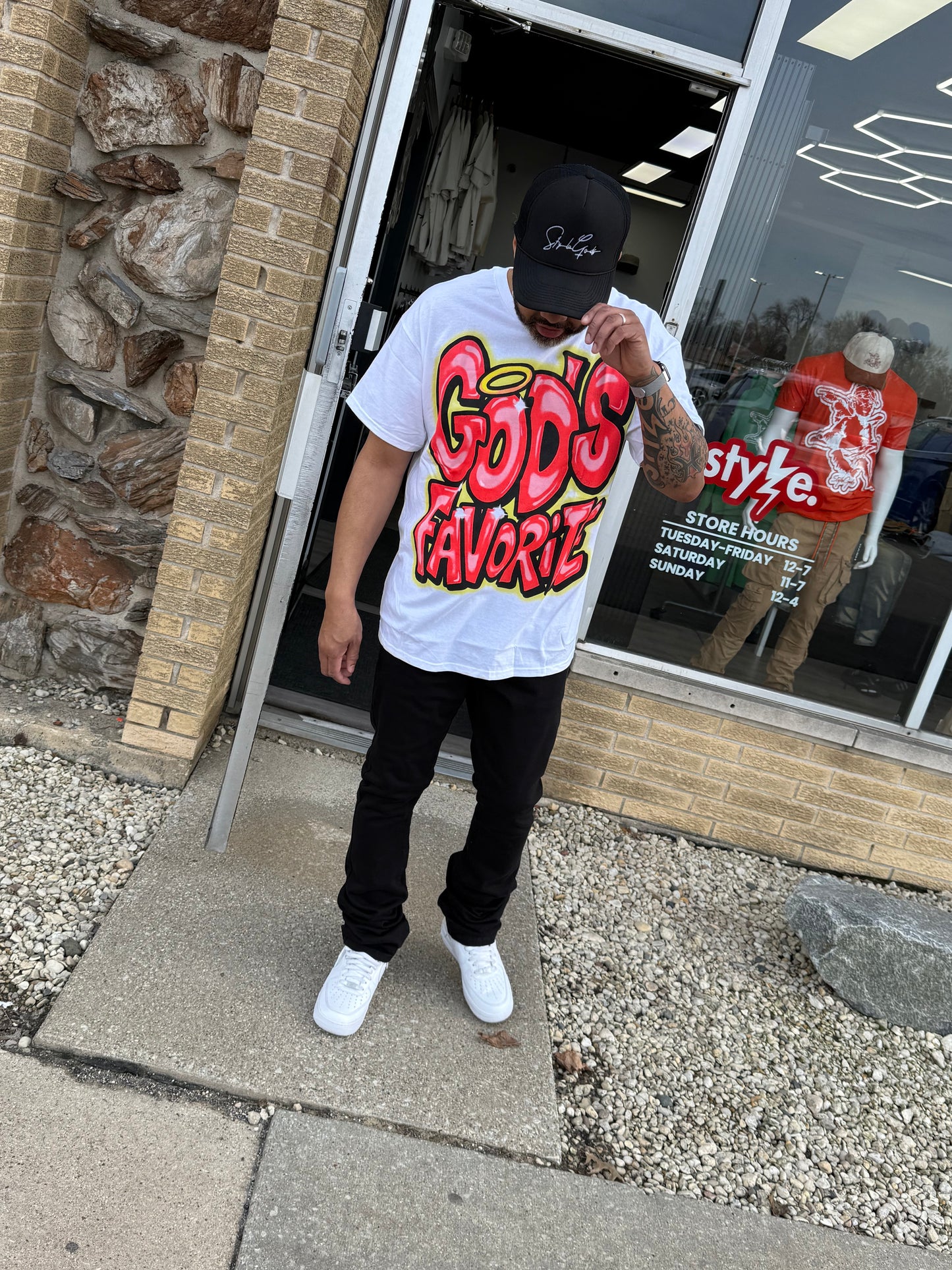 StyleGods Gods Favorite T Shirt White\Black