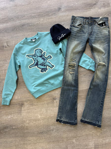 StyleGods Angel Crew - Seafoam\Navy\Cream