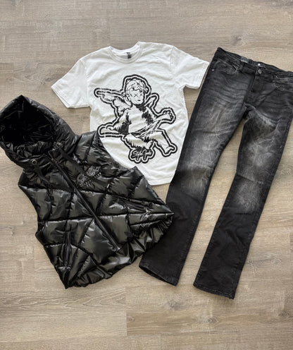 StyleGods Jumbo Angel T Shirt White\Black