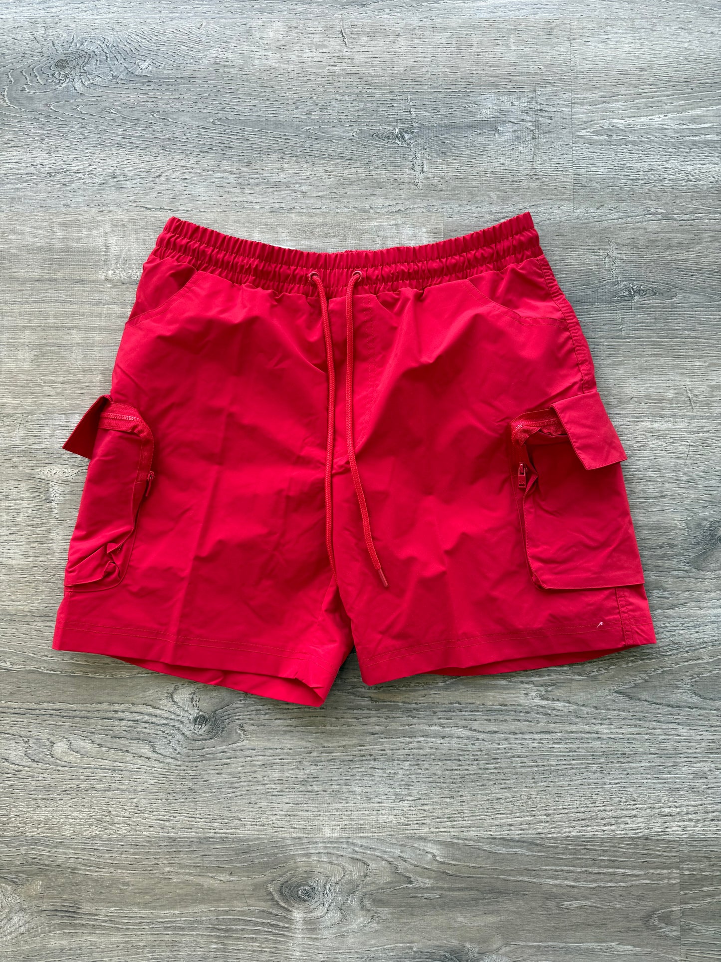 Rebel Nylon Cargo Short - Red