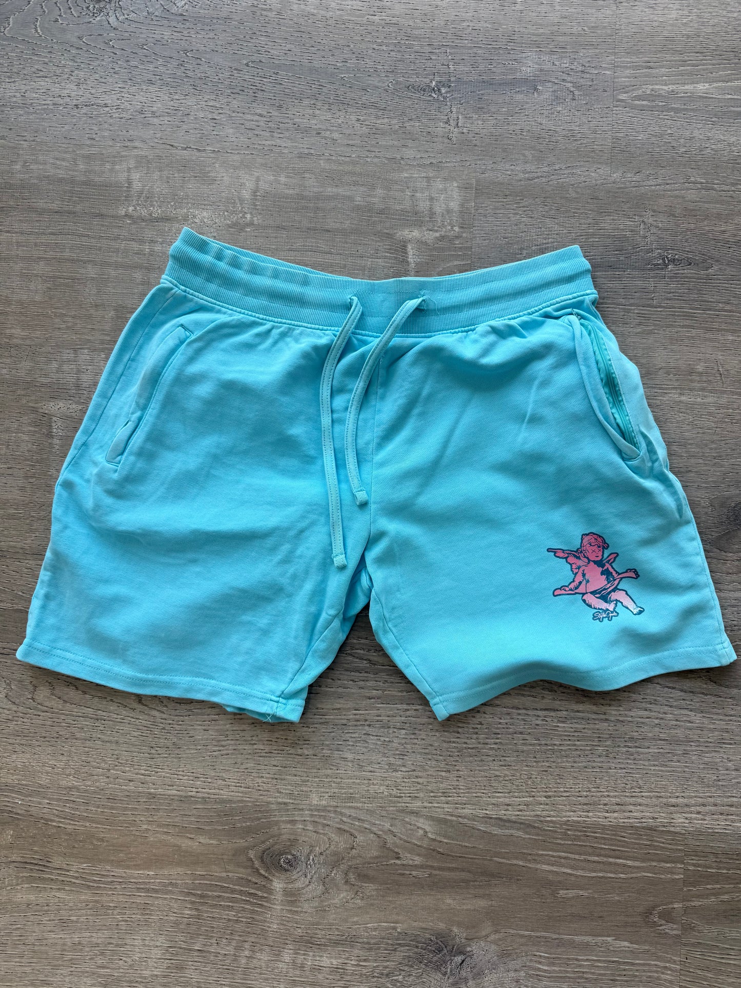 StyleGods Angel Sweat Shorts - Teal