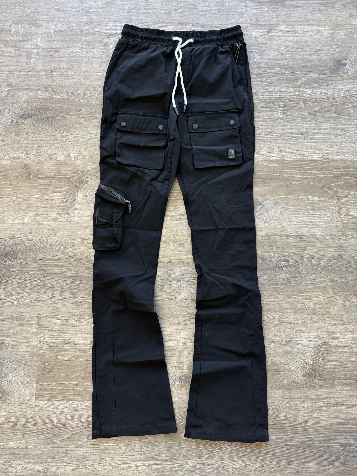 Makobi NYLON Stacked Cargo- Black