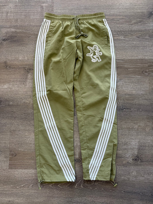 StyleGods Angel Nylon Joggers- Olive