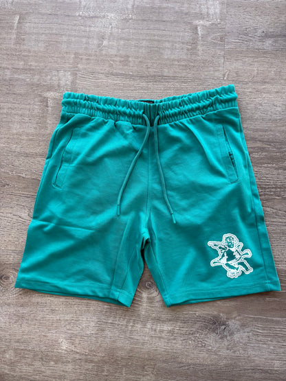 StyleGods Angel Sweat Shorts -  Ocean