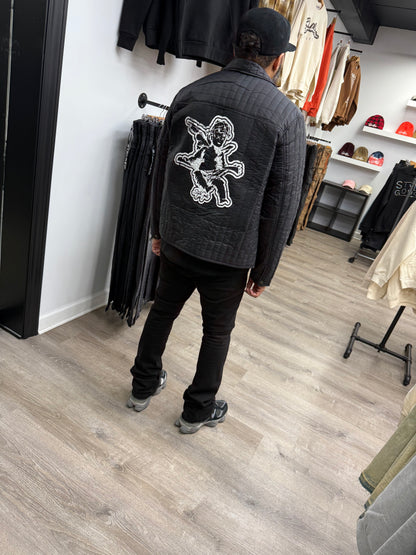 StyleGods Script Jacket - Black/White