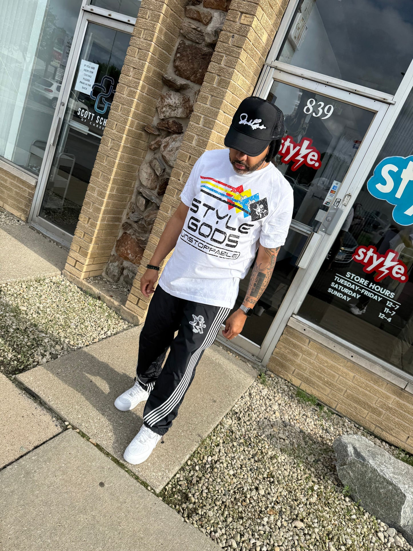 StyleGods Multi Angel T Shirt - white\multi