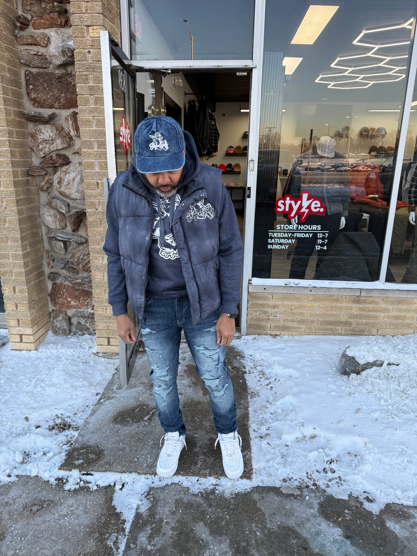 StyleGods Angel Bubble Vest - Smoke Grey