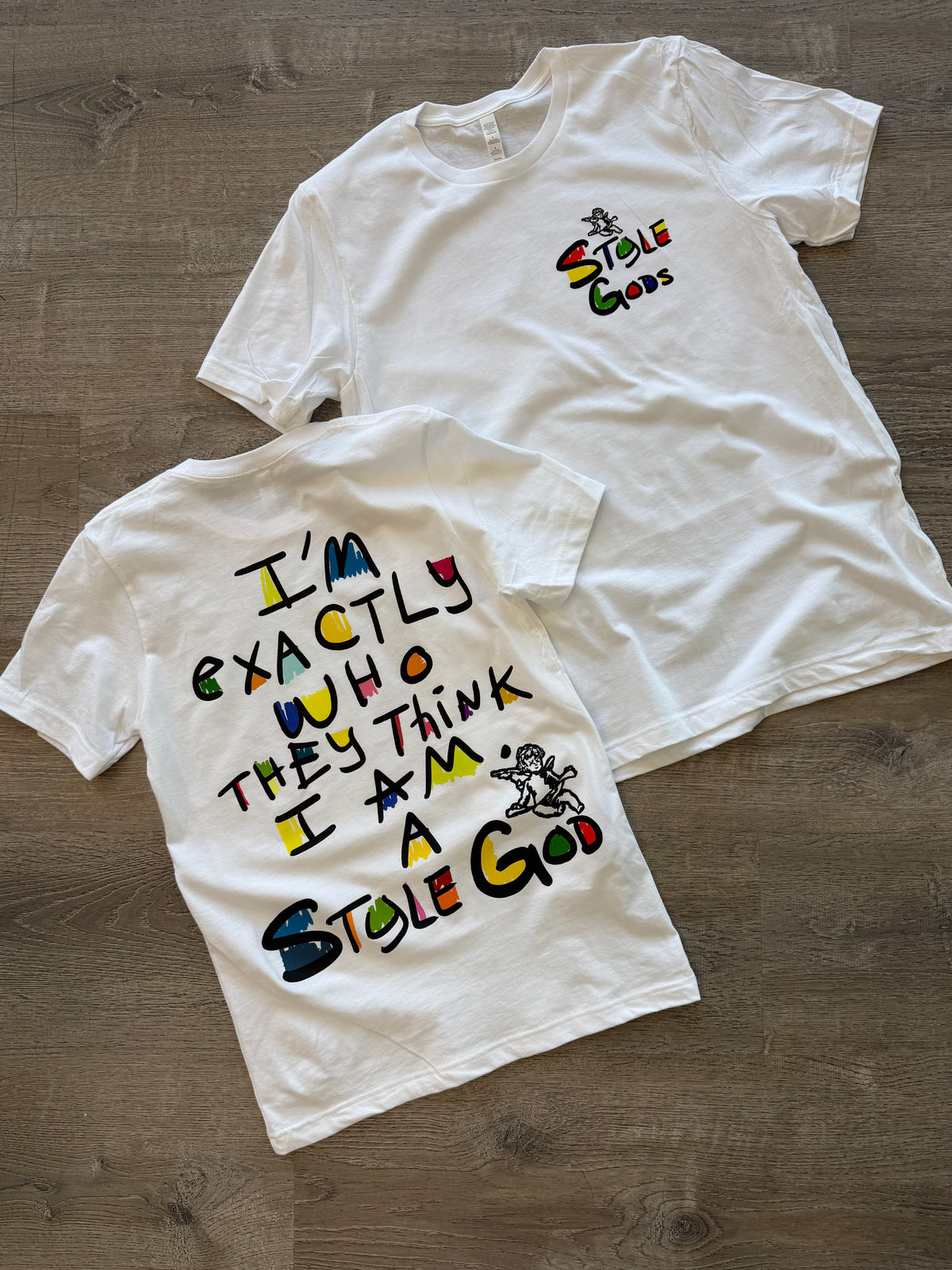 StyleGods They Know I am StyleGod T Shirt White\Multi