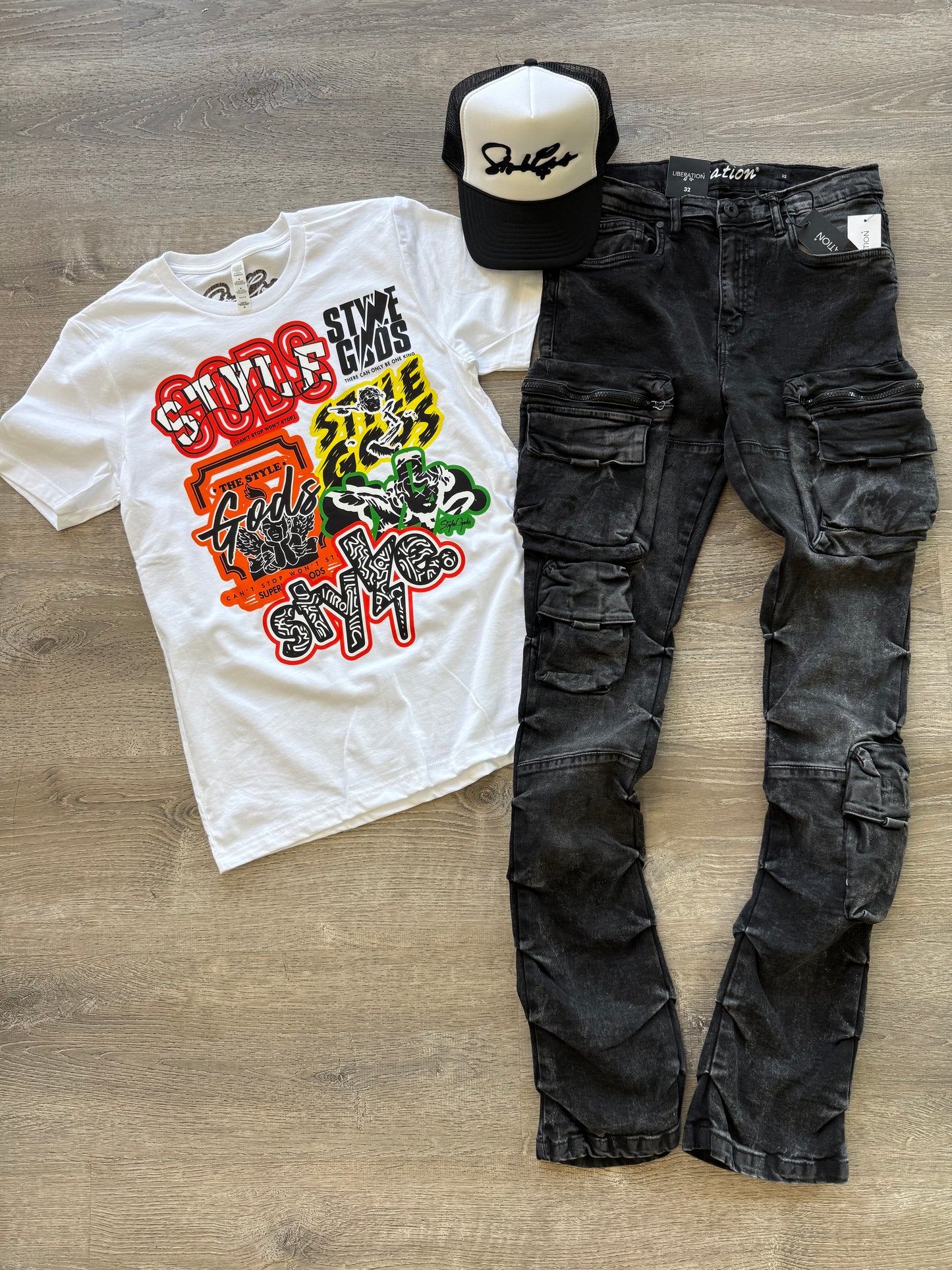 StyleGods Multi Logo T Shirt - White