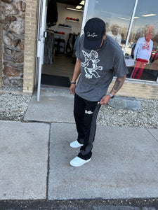 StyleGods Angel T Shirt-Vintage Black\Silver