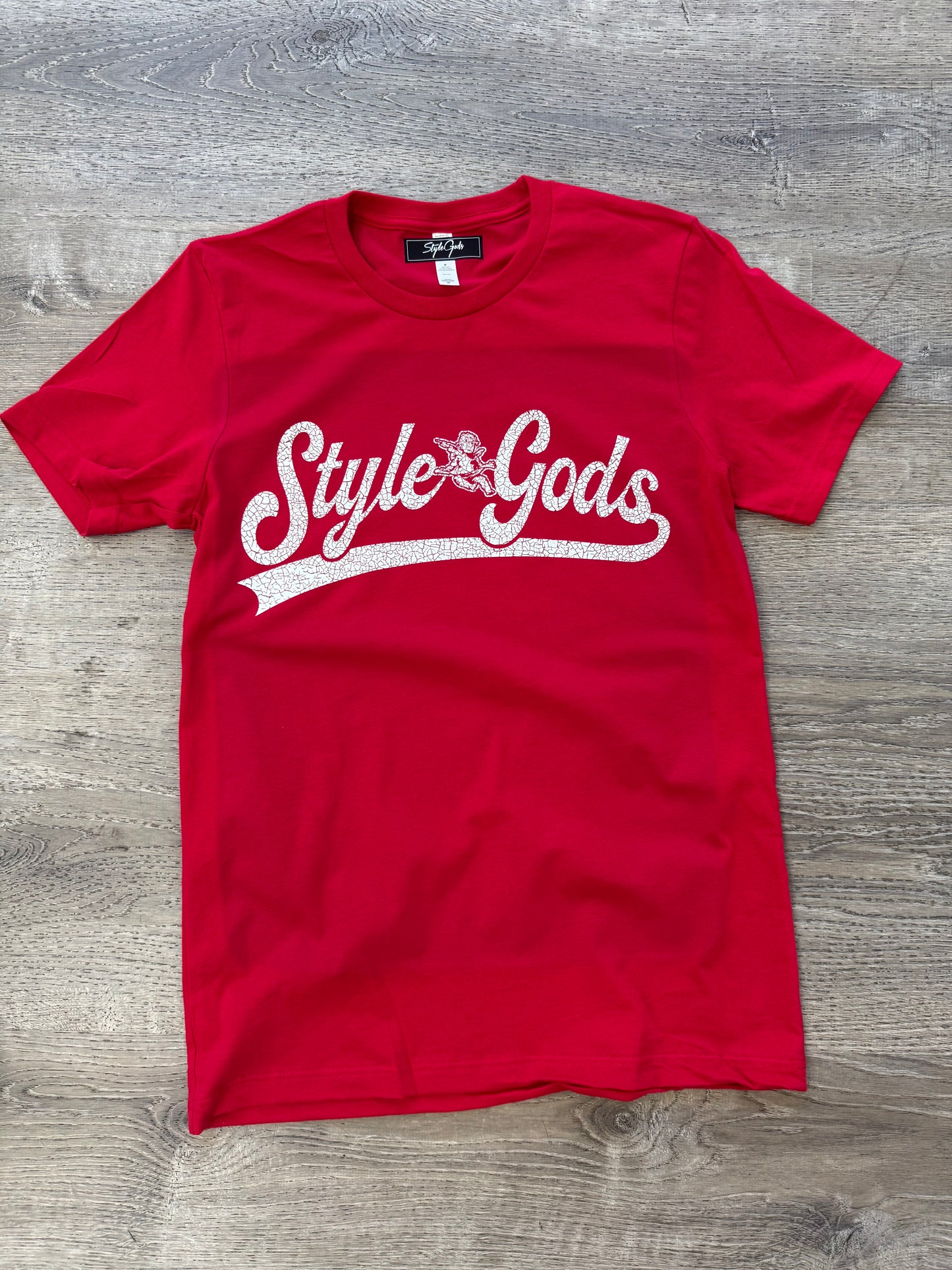 StyleGods Vintage Script Shirt - Red - Clearance