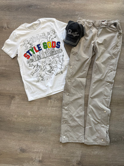 StyleGods Sketch Multi logo Shirt - White