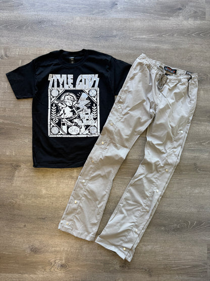 StyleGods World Is Yours T Shirt - Black\White\Silver