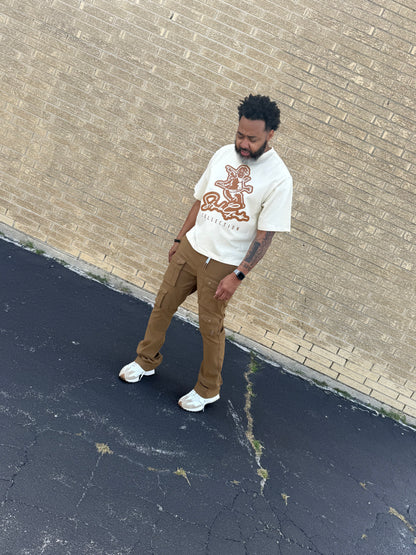 StyleGods Angel Crop T  - Tan