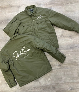 StyleGods Style Script Jacket - Olive/Cream