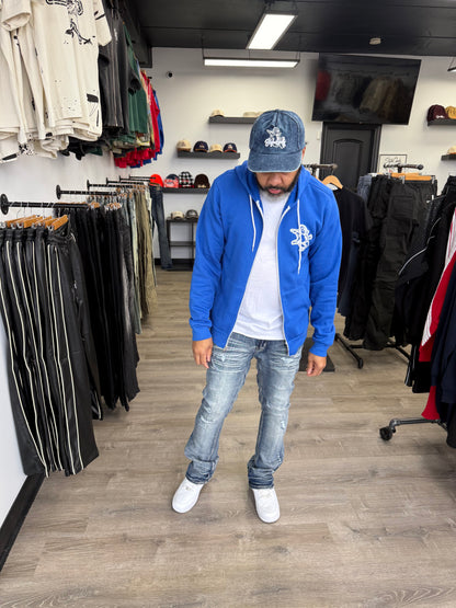 StyleGods Zip UP Angel Hoodie SweatShirt  - Royal