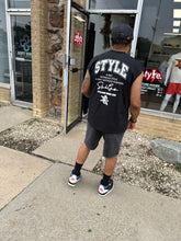 StyleGods Sleeveless T Shirt Boxy Fit - Black