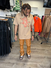 StyleGods Distressed Outline Angel - Khaki/Olive/Burnt Orangeh UI