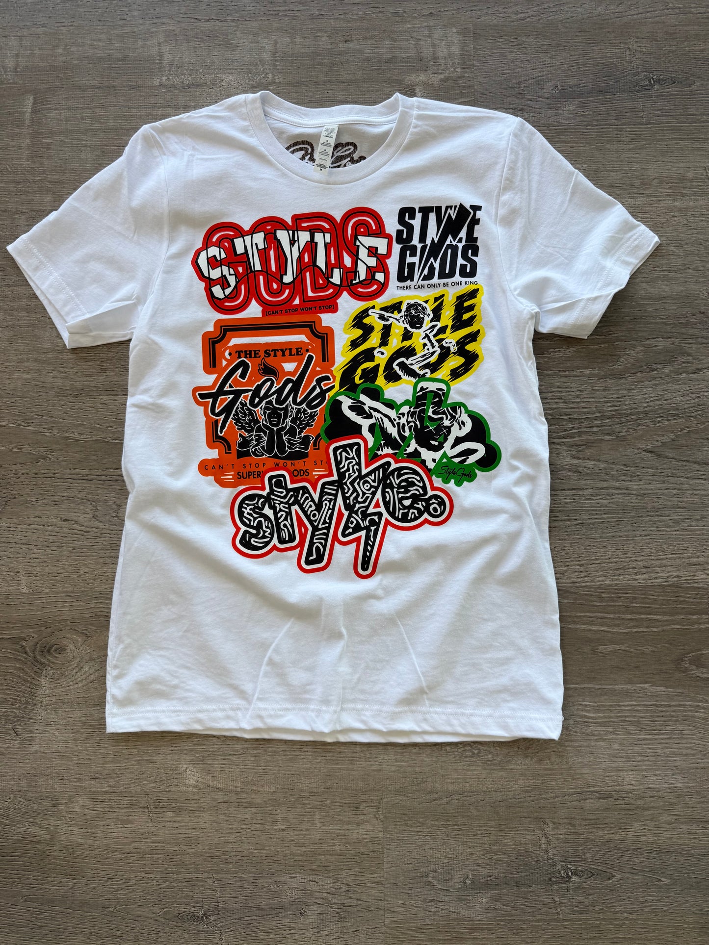 StyleGods Multi Logo T Shirt - White