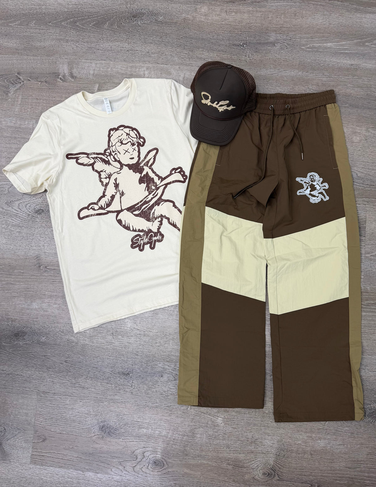 NYLON Flare Tracks - Brown