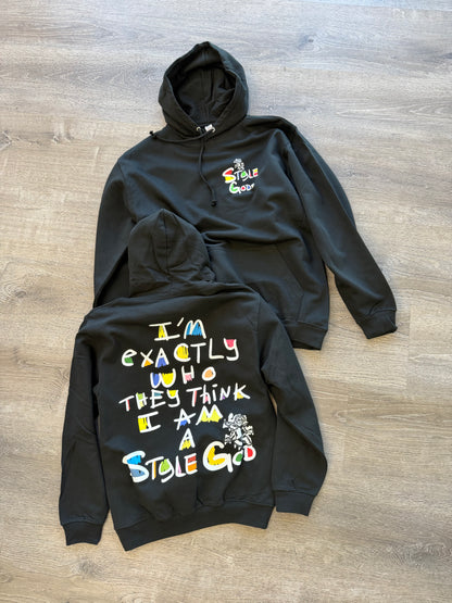 StyleGods They Know Hoodie Sweater Black\Multi