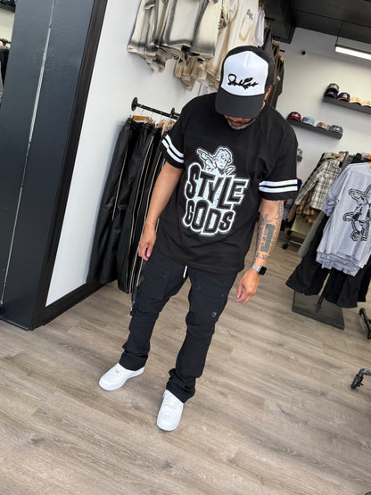 StyleGods Jersey T Shirt - Black