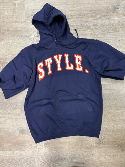 StyleGods Bears 2.0 Hoodie SweatShirt - Navy\White\Orange
