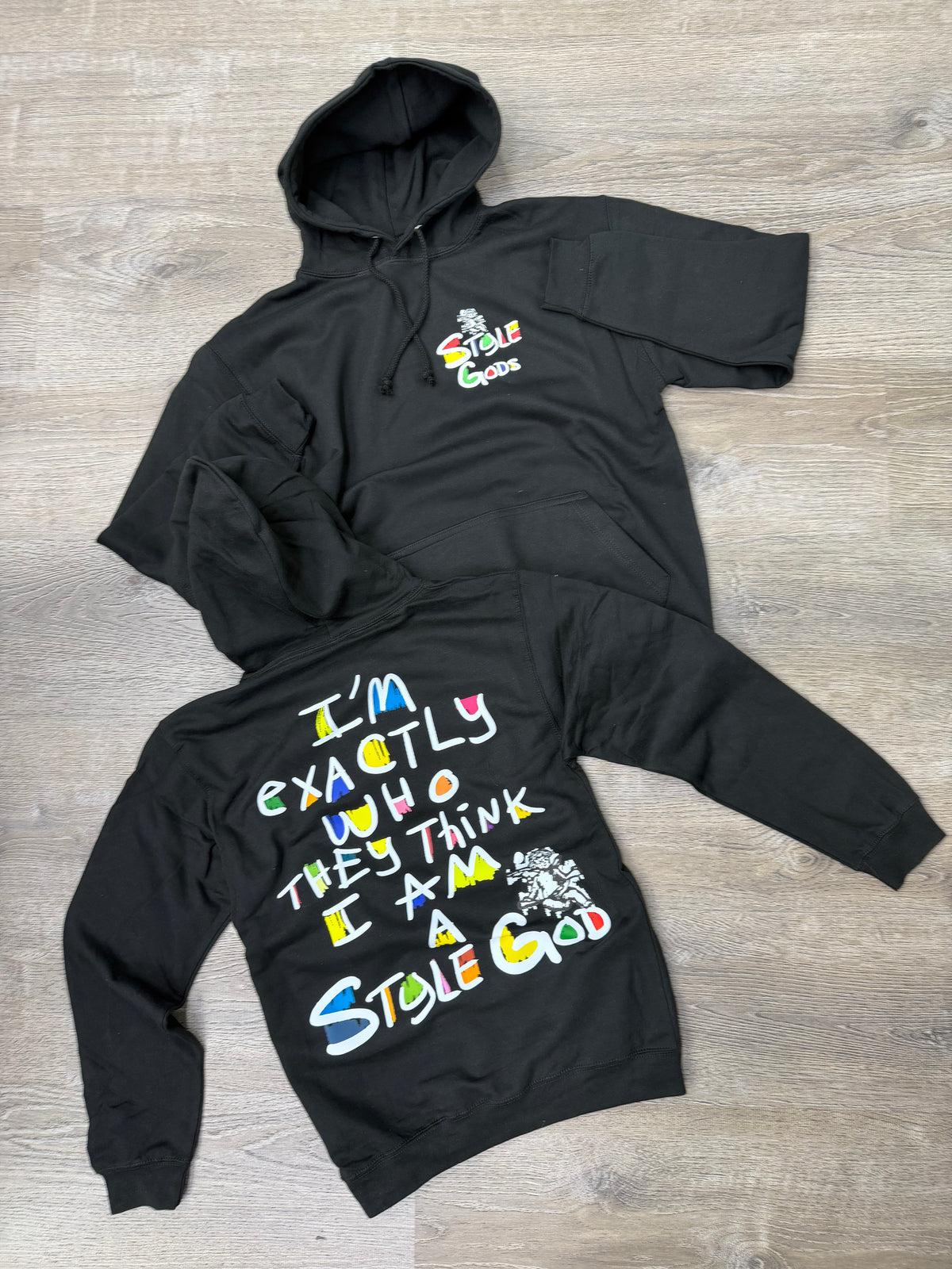 StyleGods They Know I am StyleGod Hoodie Sweater Black\Multi