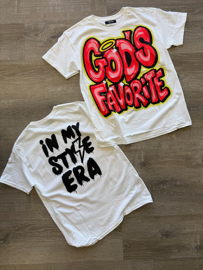 StyleGods Gods Favorite T Shirt White\Black
