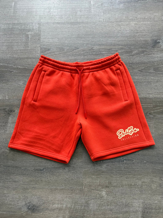 StyleGods Fleece Short  - Orange