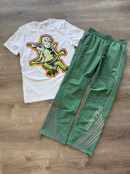 StyleGods Jumbo Angel T Shirt White\Olive\Yellow\Pink