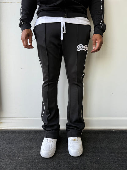 StyleGods Signature STACKED Track Pants- Black