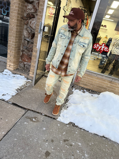 Arketype - Rip and Repair Denim P540 Vanilla