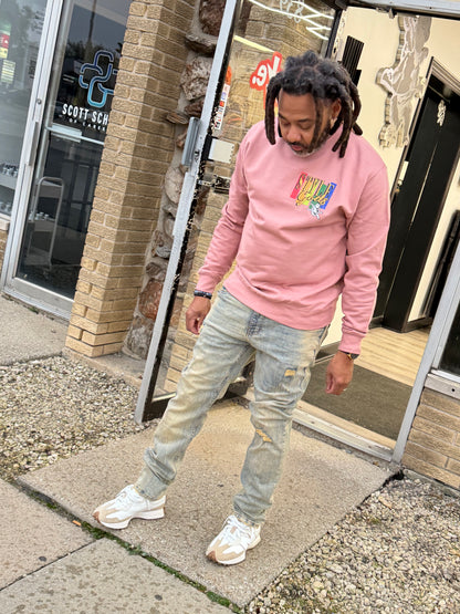 StyleGods Multi Crewneck -Mauve