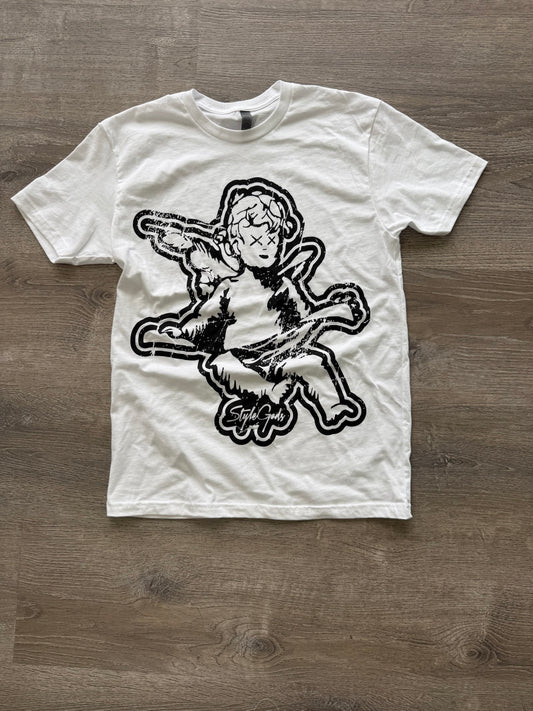 StyleGods Jumbo Angel T Shirt White\Black