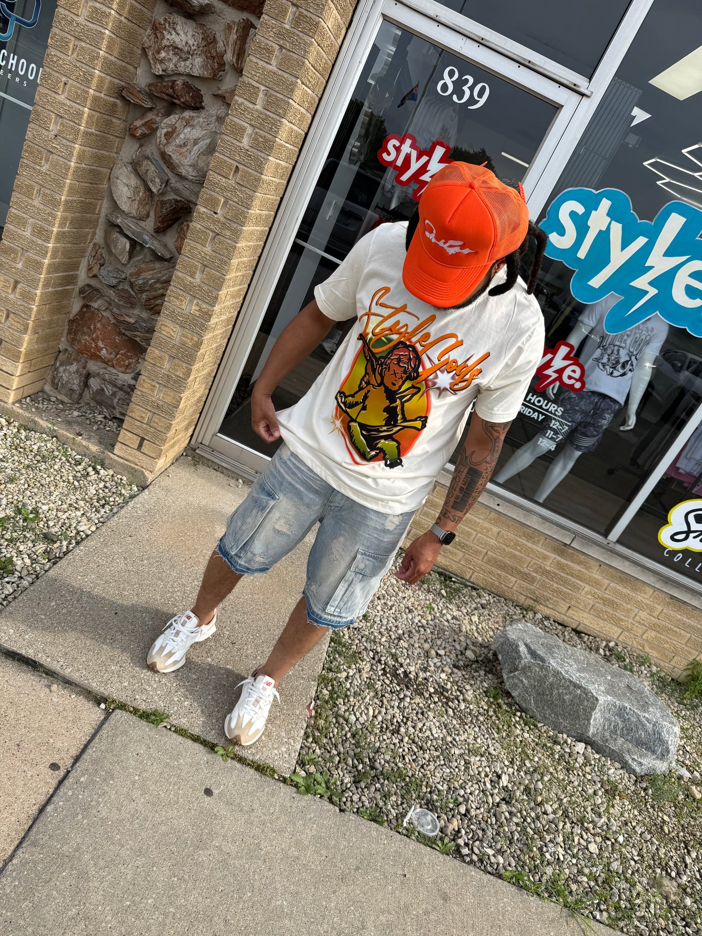 Bleeker- Denim Cargo Short DS2530 -Vinatge