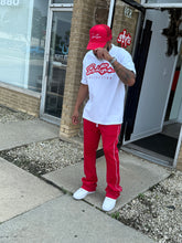Rebel Minds STACKED Track Pants- Red