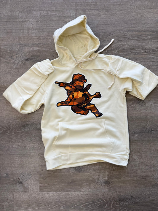 StyleGods Angel Sweater Hoodie Tan\Camo