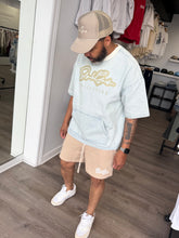 StyleGods Denim Crop Signature Script - Denim\Beige