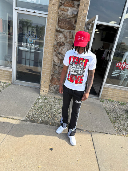StyleGods Lost Love T Shirt - White\Red