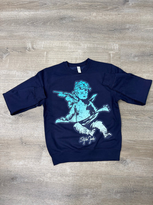 StyleGods Jumbo Angel Crewneck Navy