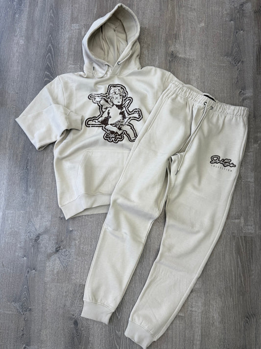 StyleGods Angel Jogging Suit -  Stone\Brown