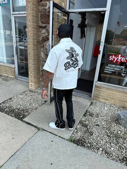 Rebel Minds STACKED Track Pants- Black
